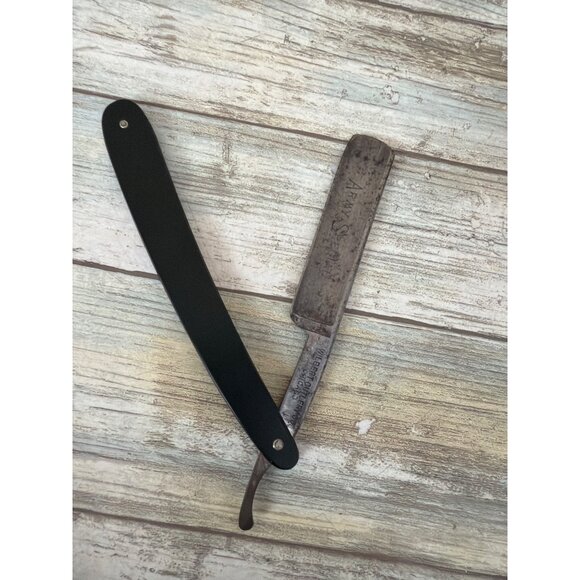 Vintage Army Special Straight Razor Wilbert Cutlery Co Chicago Military - Picture 3 of 10